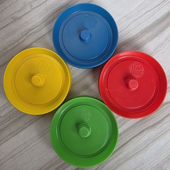 Set of 4 Round Playing Card Holders - Leap Frog - Picture 2 of 11